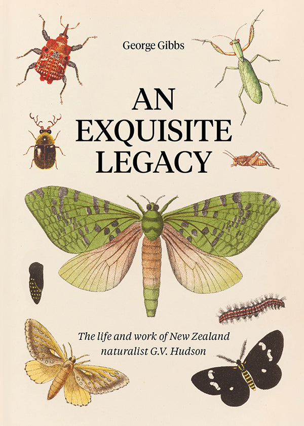 Front cover of the book featuring illustrations of insects in a vintage style